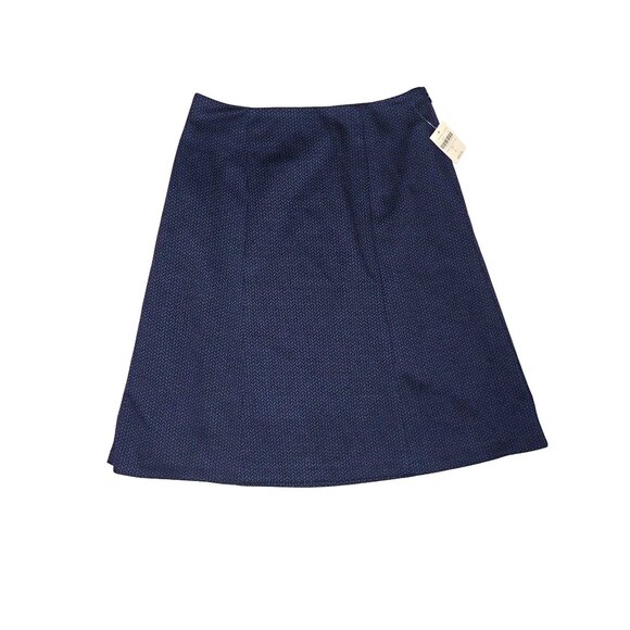 Coldwater Creek Ponte‎ Chevron A line Skirt Women 5 gray New Classic Career - Picture 1 of 6